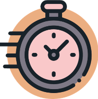 A cartoon clock
